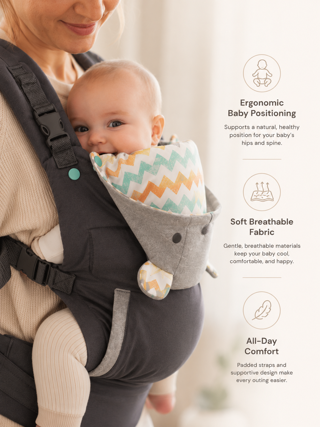 Calmellow® Hands-Free Baby Carrier