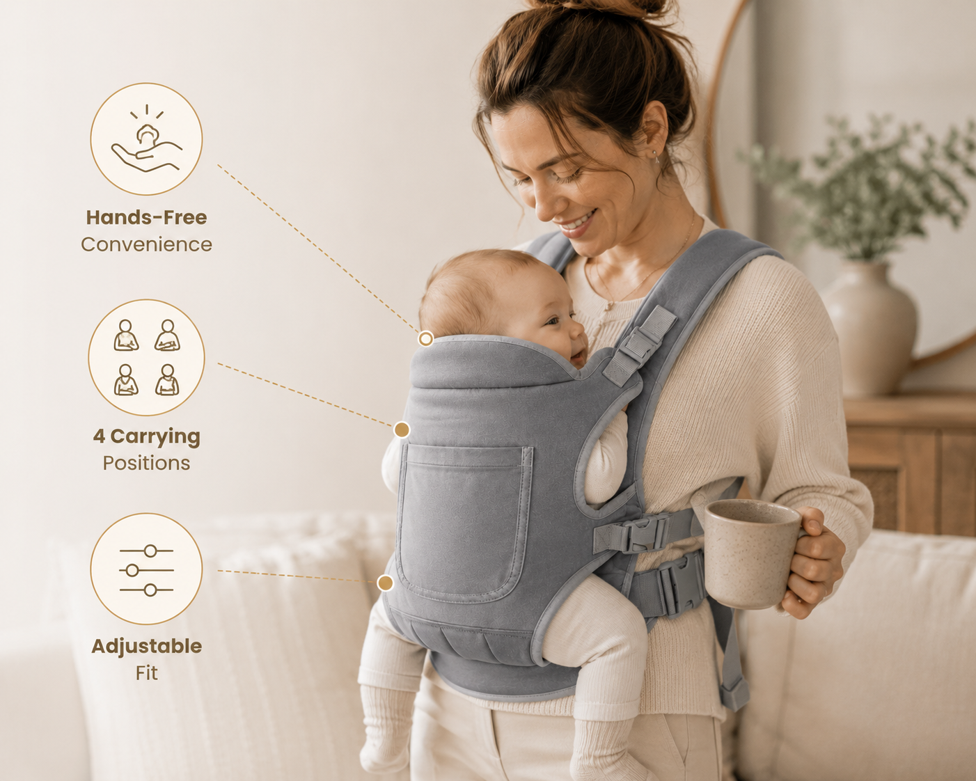 Calmellow® 4-in-1 Baby Carrier