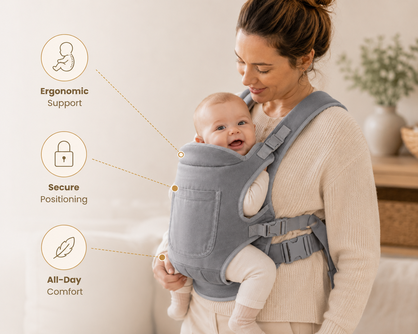Calmellow® 4-in-1 Baby Carrier