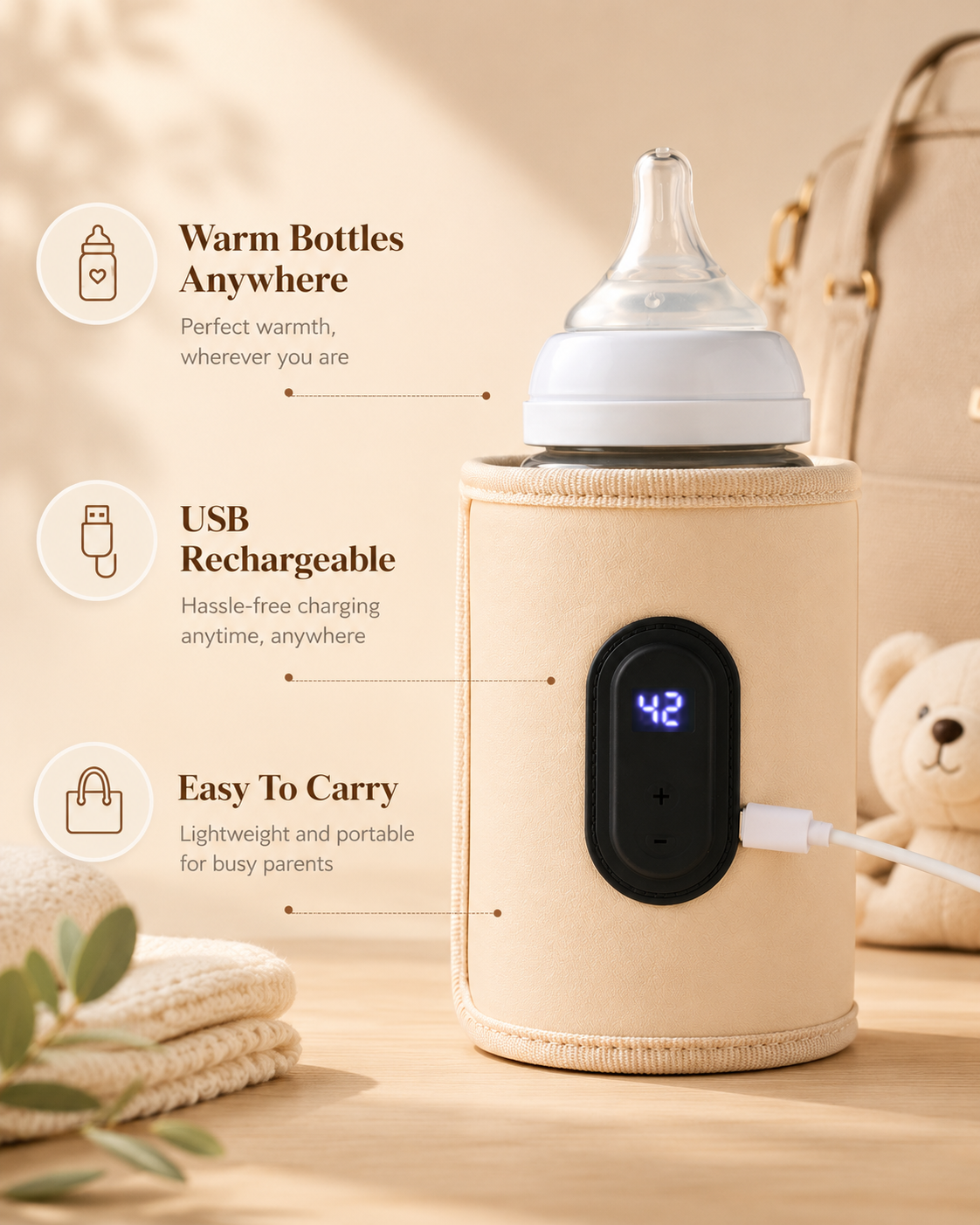Calmellow® Portable Bottle Warmer