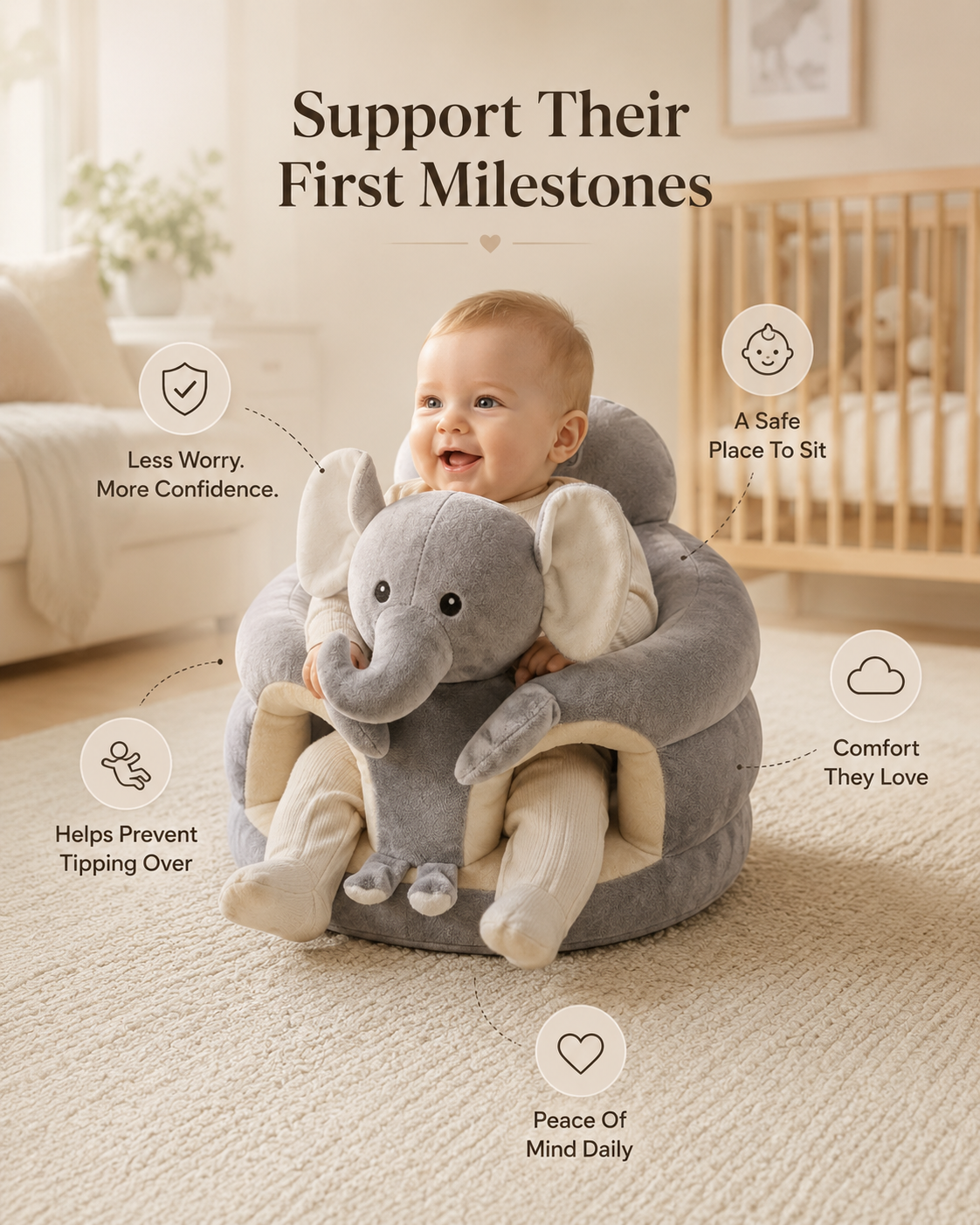 Calmellow® Baby Support Seat