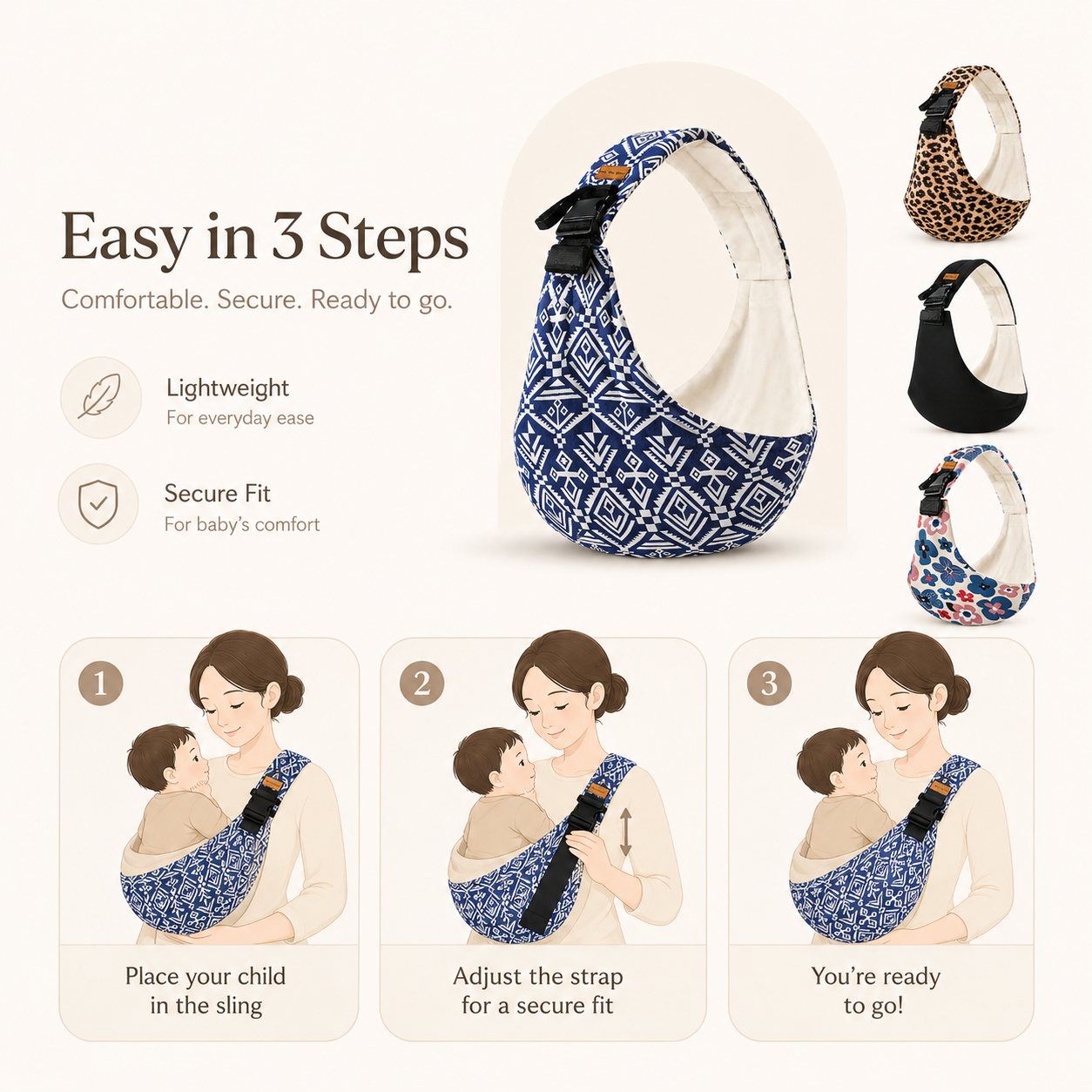 Calmellow® Baby Sling Carrier