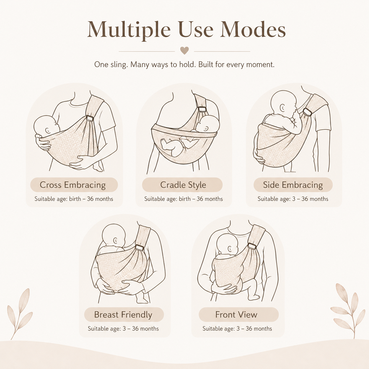 Calmellow® Baby Sling Carrier