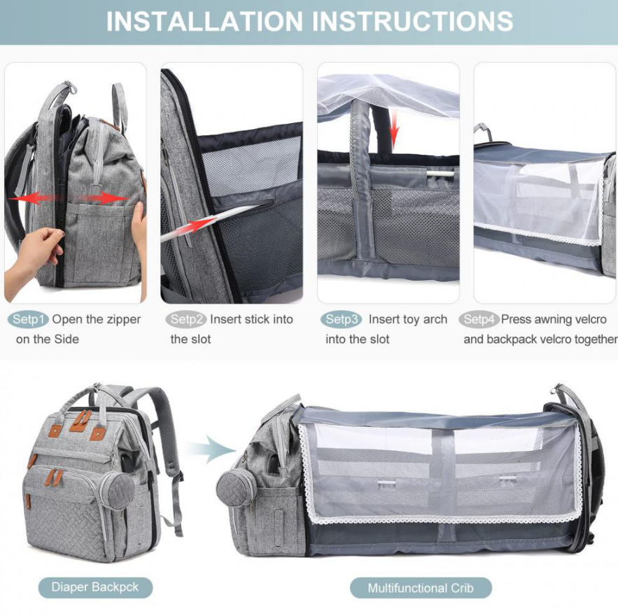 Calmellow® 5-in-1 Diaper Backpack