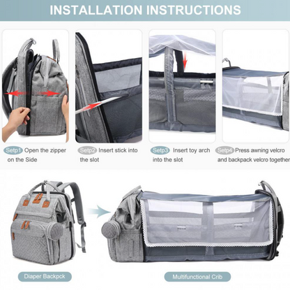 Calmellow® 5-in-1 Diaper Backpack