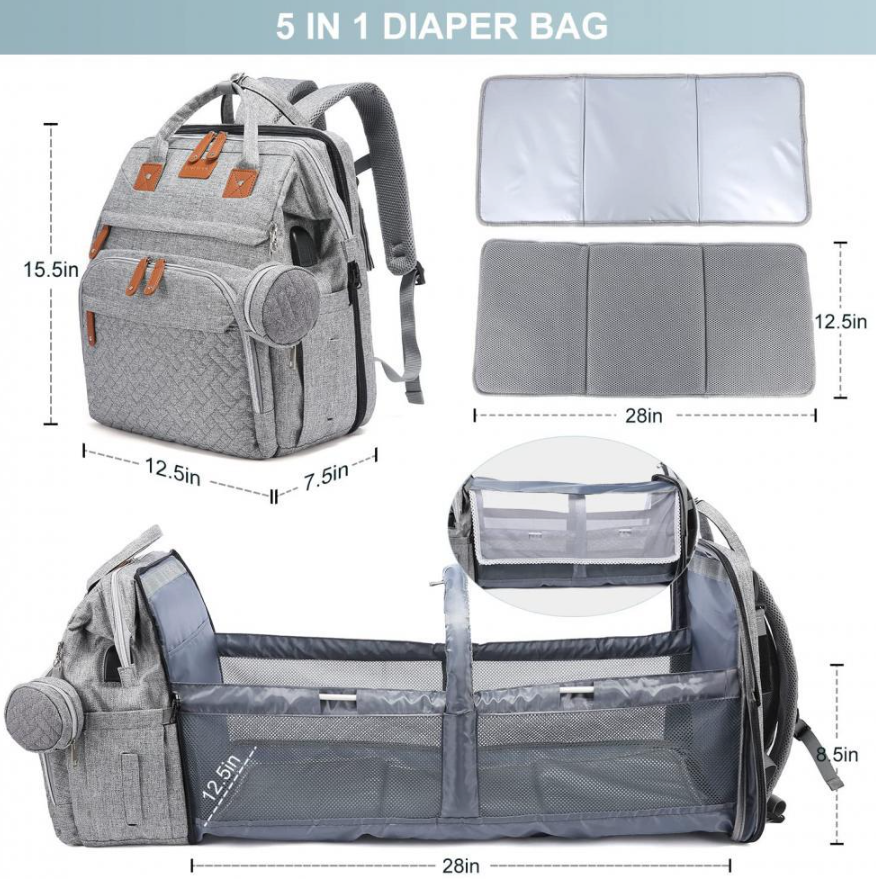 Calmellow® 5-in-1 Diaper Backpack