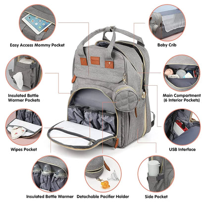 Calmellow® 5-in-1 Diaper Backpack